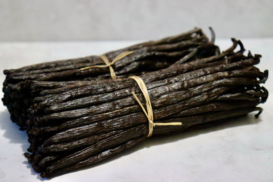 20 extra-large organic Madagascar Grade B vanilla beans