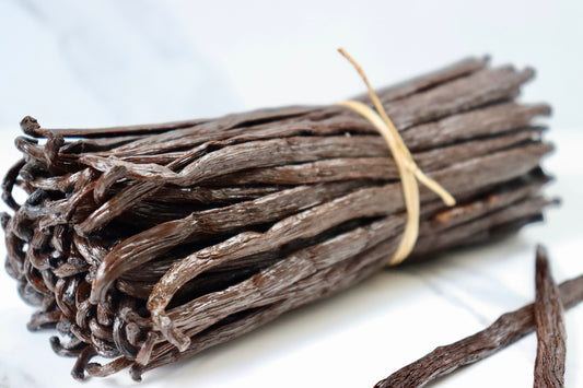 20 organic Madagascar Grade A vanilla beans, 4 inch